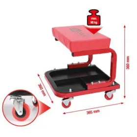 Ks Tools - Pracovná stolička do nosnosti 90kg