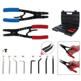 Ks Tools - Súprava klieští na poistné krúžky s račňou 20ks