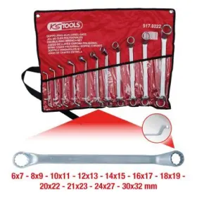 Ks Tools - Sada dvojitých očkových kľúčov 11 dielna