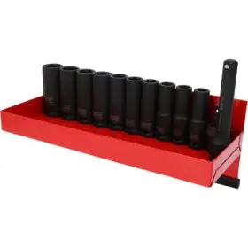 Ks Tools - nadstavce rázové šesťhranné dlhé 1/2" 13ks
