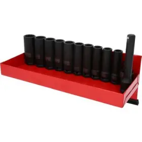 Ks Tools - Sada dlhých rázových nadstavcov dvanásťhranné 1/2" 13ks
