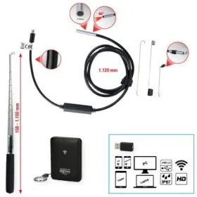 Ks Tools - Sada Wi-Fi videoscope s Ø3.9mm 0° prednou kamerovou sondou 7ks