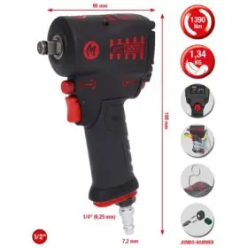 Ks Tools - pneumatický uťahovač 1/2" mini 1390Nm