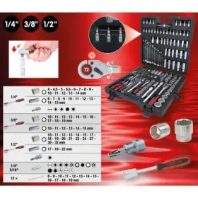 Ks Tools - Gola sada 1/4"+3/8"+1/2", 216ks