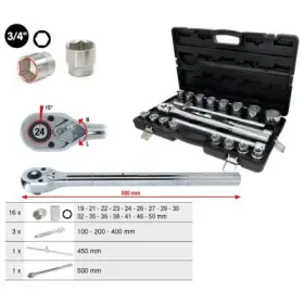 Ks Tools - Gola sada šesťhranná 3/4" 21ks