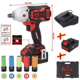 Ks Tools - Uťahovačka 18V 1/2" 690Nm s AKU 4Ah