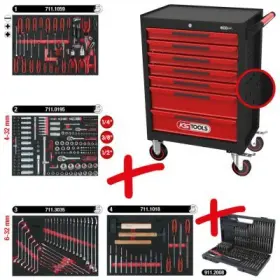 Ks Tools - ECOline vozík so 7 zásuvkami 515ks