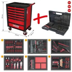 Ks Tools - dielenský vozík so 7 zásuvkami 597ks
