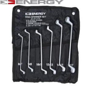 ENERGY - Sada dvojitých očkových kľúčov 6ks