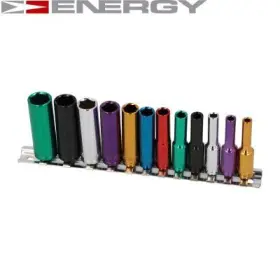 ENERGY - Nadstavec šesťhranný dlhý 4.0-13mm 1/4" 12ks
