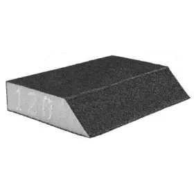 GRAPHITE - Brúsna huba skosená 125 x 25 x 90mm K120