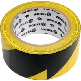 Vorel - Páska lepiaca výstražná čiernožltá 48mm x 33m