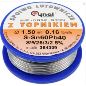 Vorel - Spajkovací cín Sn60Pb40 ø1.5mm, 100g