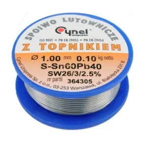 Vorel - Spajkovací cín Sn60Pb40 ø1.0mm, 100g