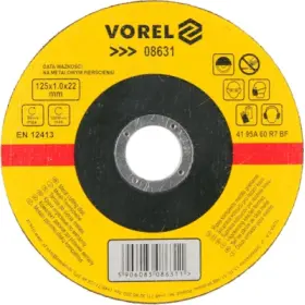 Vorel - Kotúč rezný na kov Ø125x22x1.0mm