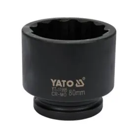 Yato - Nadstavec rázový pre náboje dvanásťhranný 1" 80mm