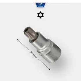 Brilliant - Nadstavec vnútorný TORX L51mm 1/2" TB40