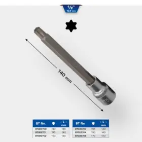 Brilliant - Nadstavec vnútorný TORX L=140 T60 1/2"