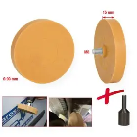Ks Tools - Gumený radírovací tanier, 90mm