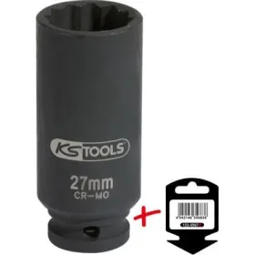 Ks Tools - rázový nadstavec 12-hranný, 1/2", 27mm
