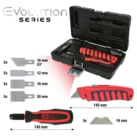 Ks Tools - Súprava nožov a škrabiek 27-dielna