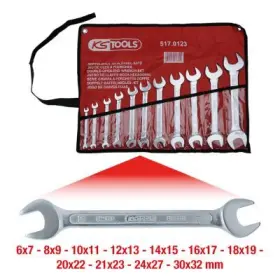 Ks Tools - Sada obojstranných vidlicových kľúčov 11 dielna