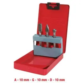 Ks Tools - Súprava fréz v oceľovom kufríku 3ks