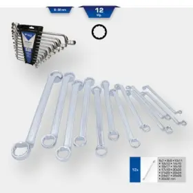 Ks Tools - Sada kľúčov očkových ohnutých 6-32mm 12ks