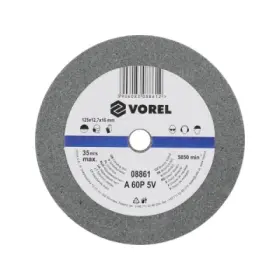 Vorel - Kotúč brúsny 125x12.7x16mm jemný do stolnej brúsky